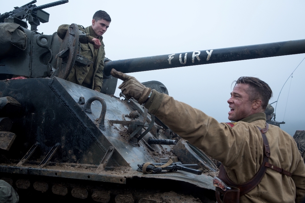 برد پیت و لوگن لرمان در فیلم «خشم»(Fury)